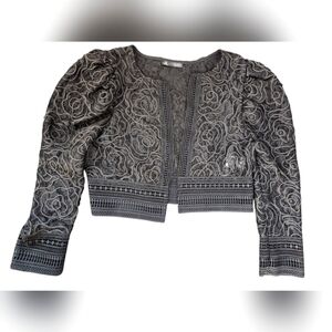 Elegant Black Lace Jacket